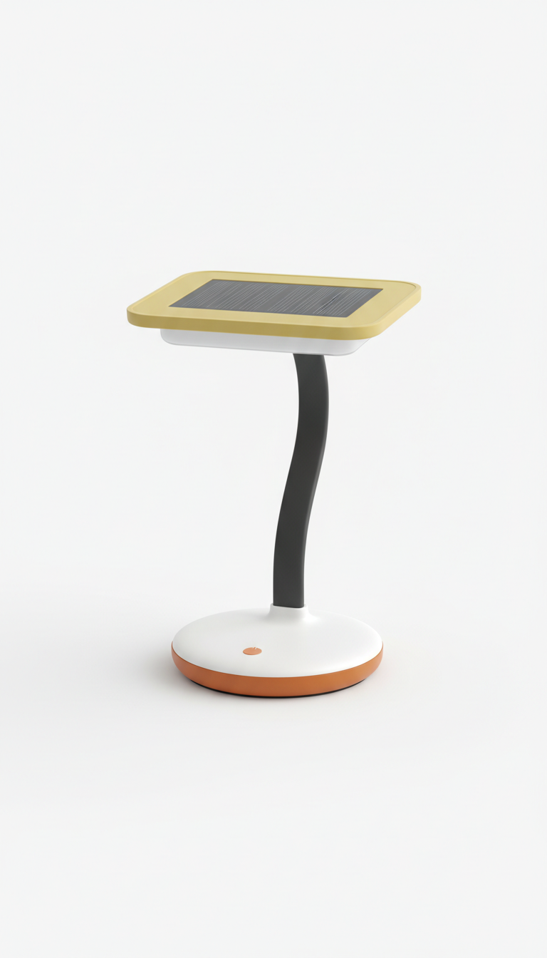 Solar Desk Lamp with Adjustable Arm