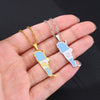 Stainless Steel Argentina Map Necklace