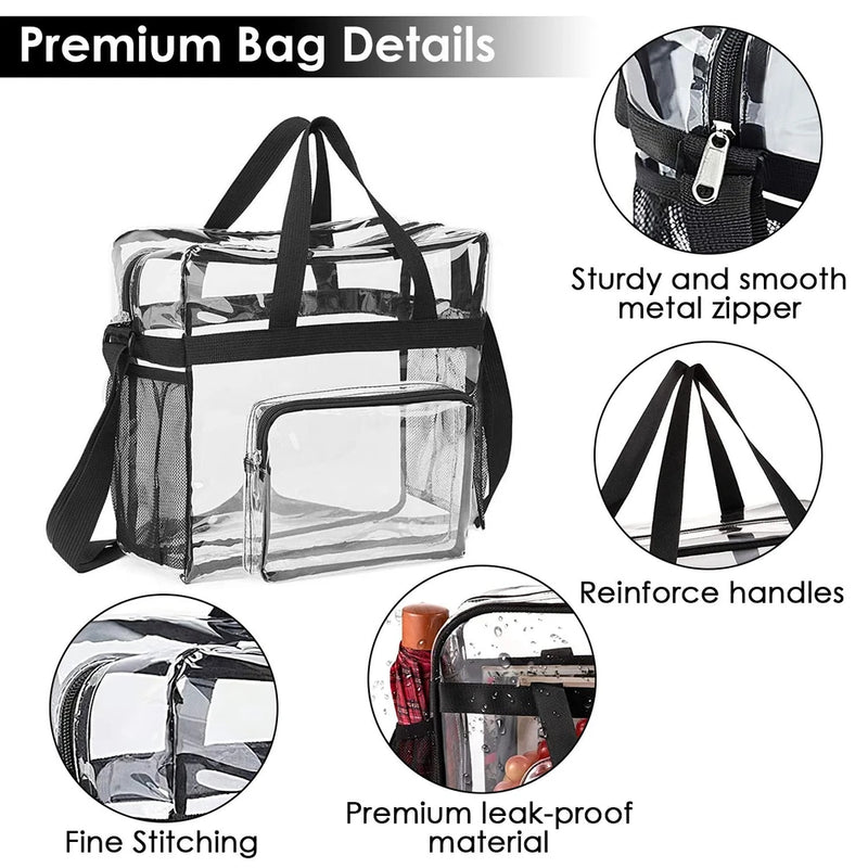 Transparent Stadium Tote Bag