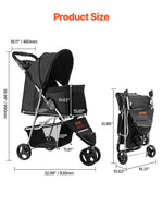 Foldable Multi-Pet Stroller