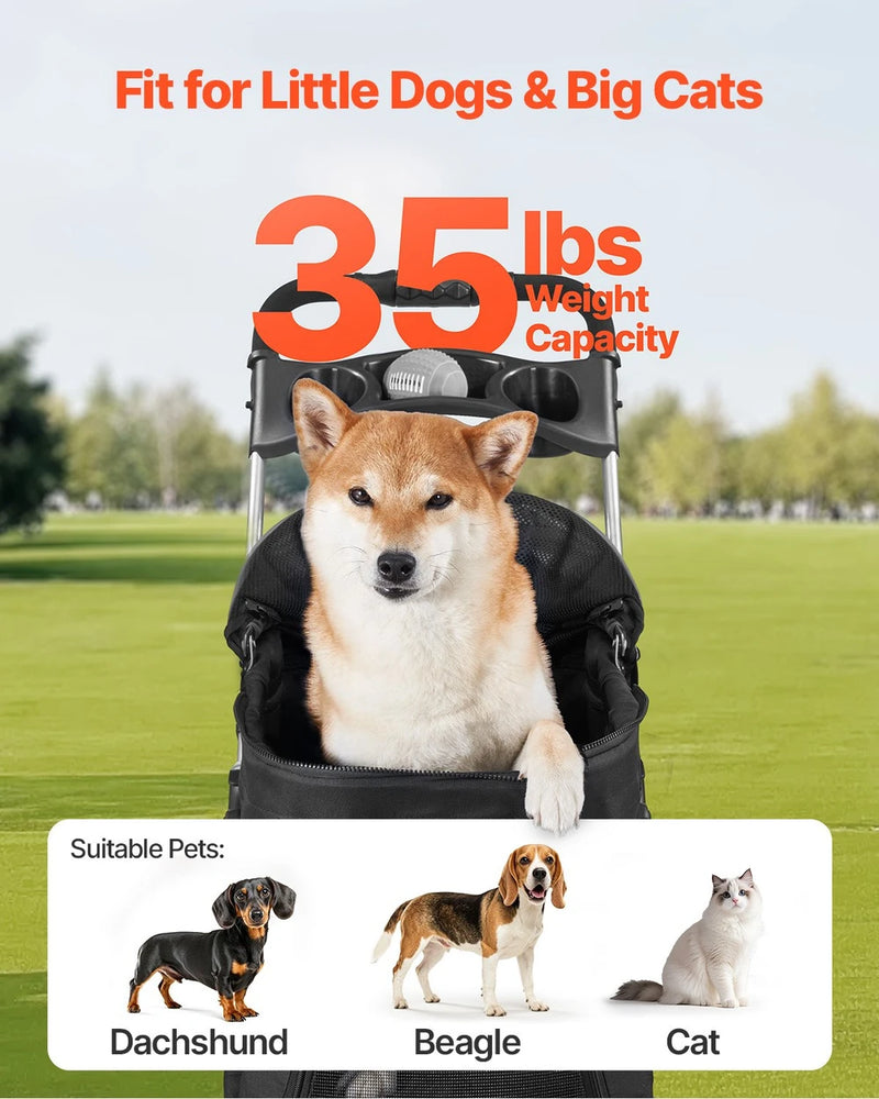 VEVOR Detachable Pet Stroller