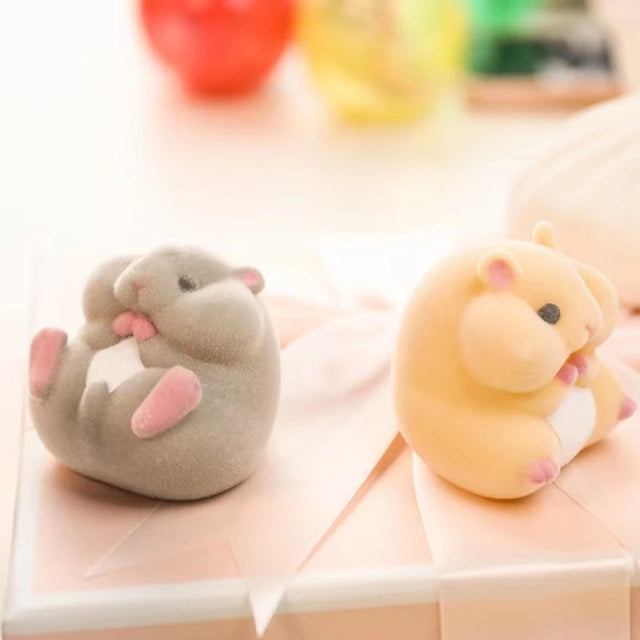 Flocking Hamster Taba Squishy Toy