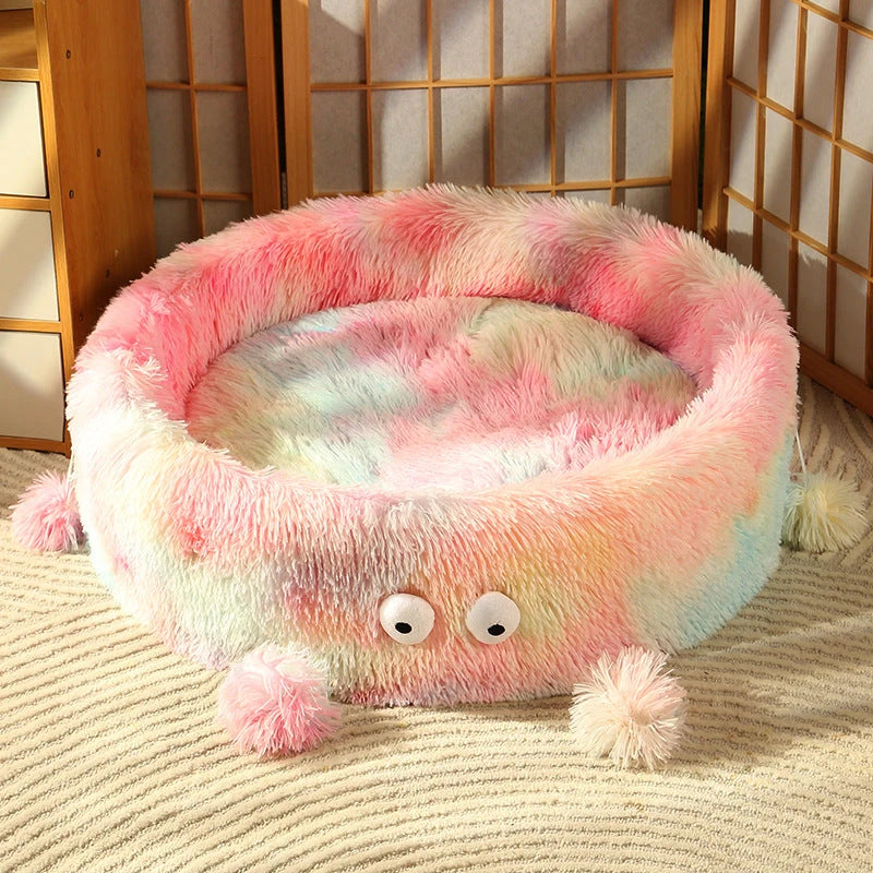 Monster Eye Fuzzy Pet Bed