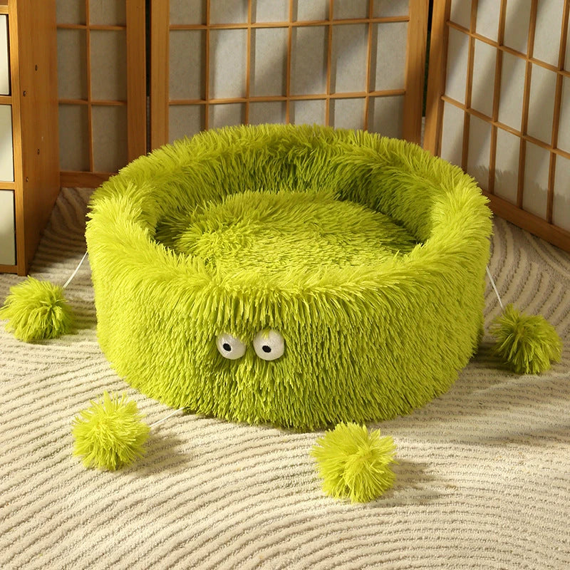 Monster Eye Fuzzy Pet Bed