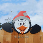 Christmas Fence Decorative Faces