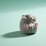 Flocking Hamster Taba Squishy Toy
